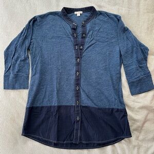 GAP Denim Blue Button-Up Shirt